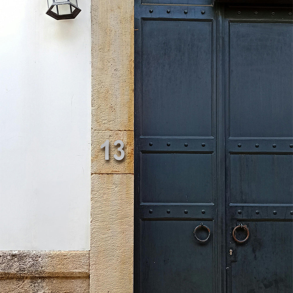 Números de acero inoxidable para exterior