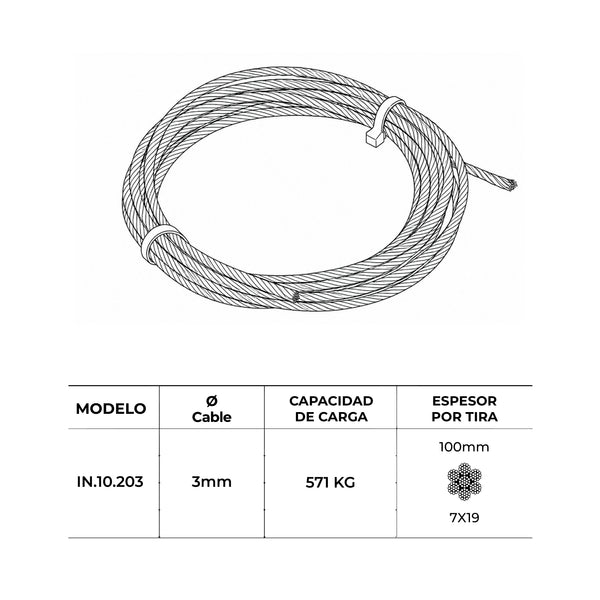 Cable de acero 10.203