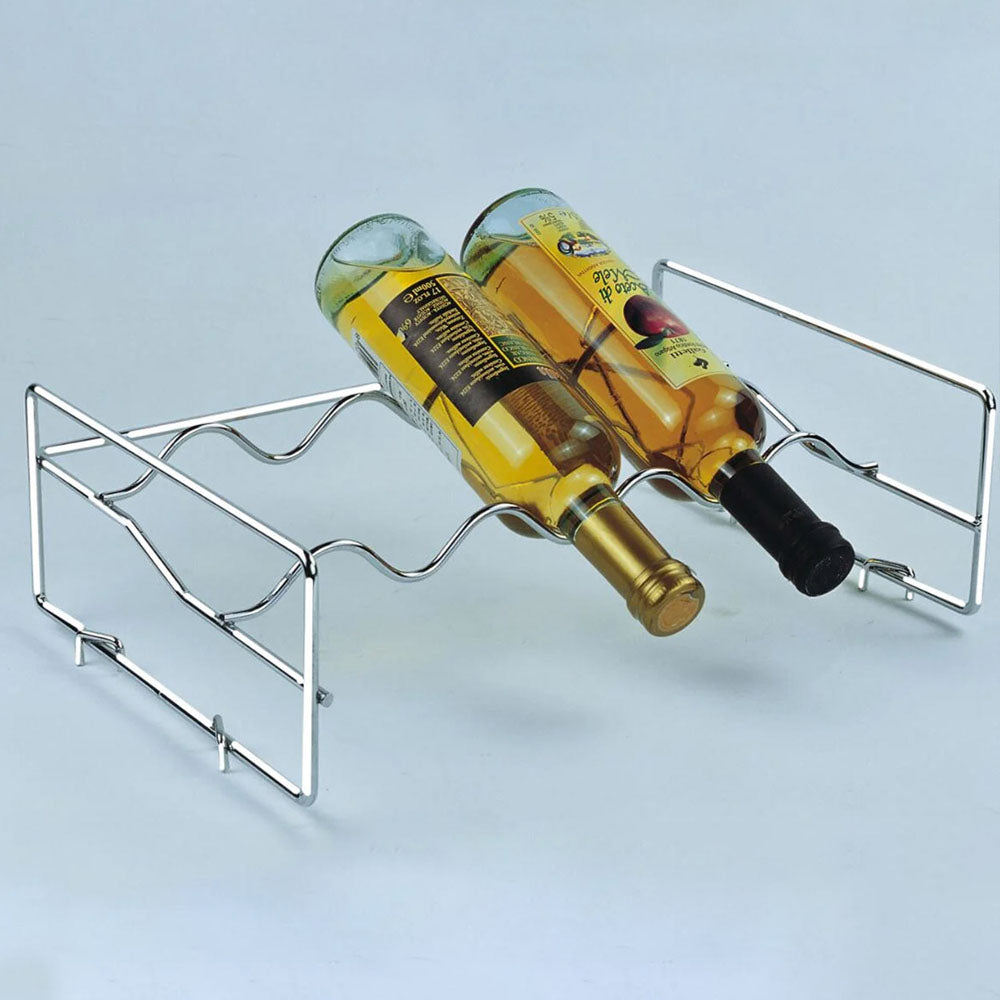 Portabotellas cromado