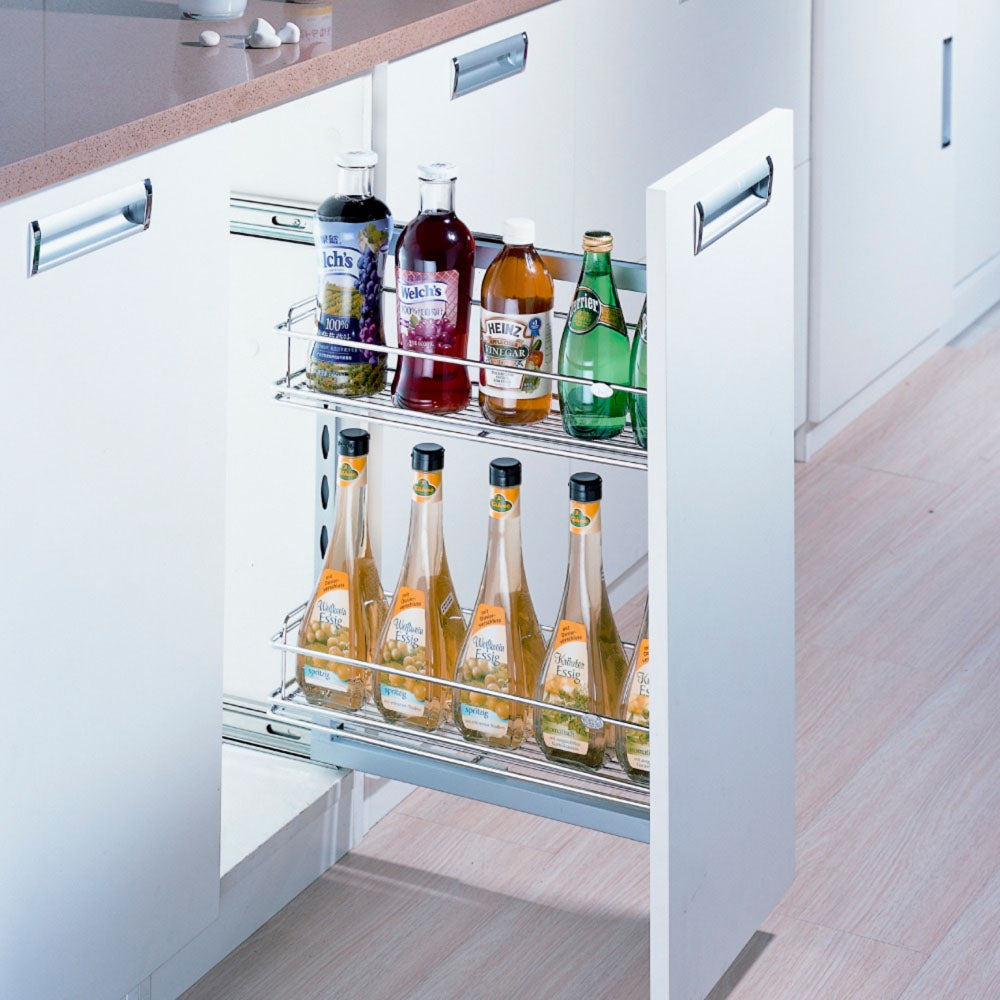 Botellero cromado extraíble