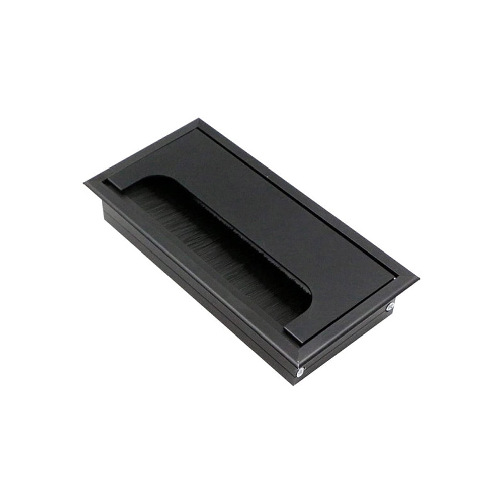 Pasacables rectangular con cepillo