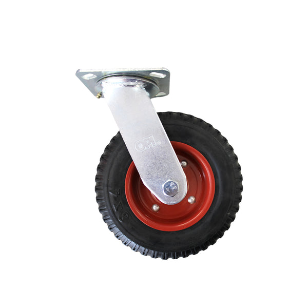 Rodaja industrial roja de doble balero