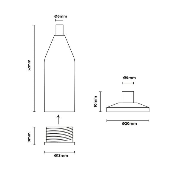 Soporte intermedio para exhibidor