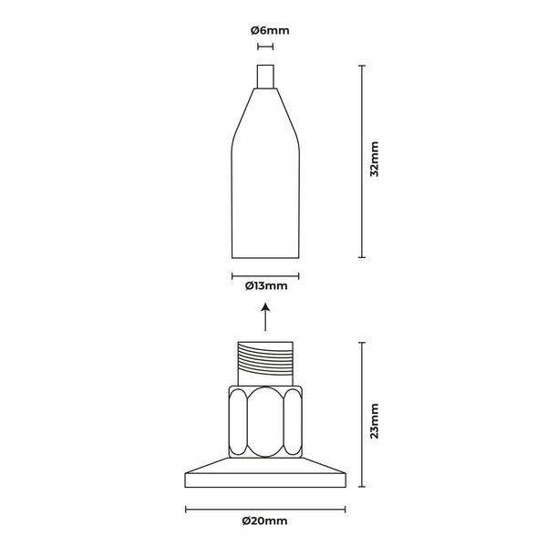 Base fija inferior para exhibidor