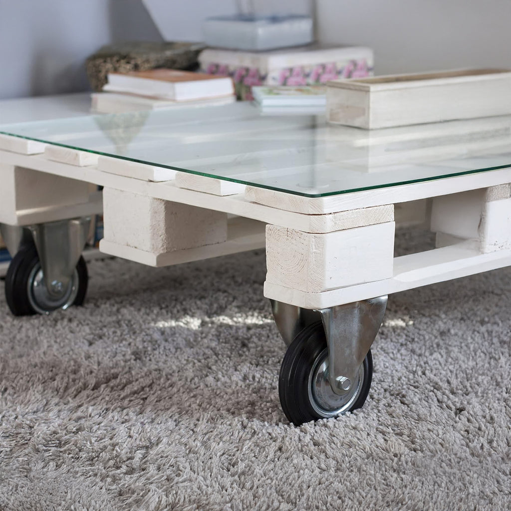 Rodaja industrial con rueda de hule